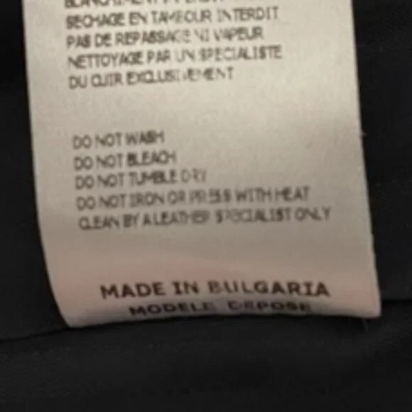 Maje XS Black Plum Contrast Front Snap Wool Cashmere Blazer - Picture 7 of 7